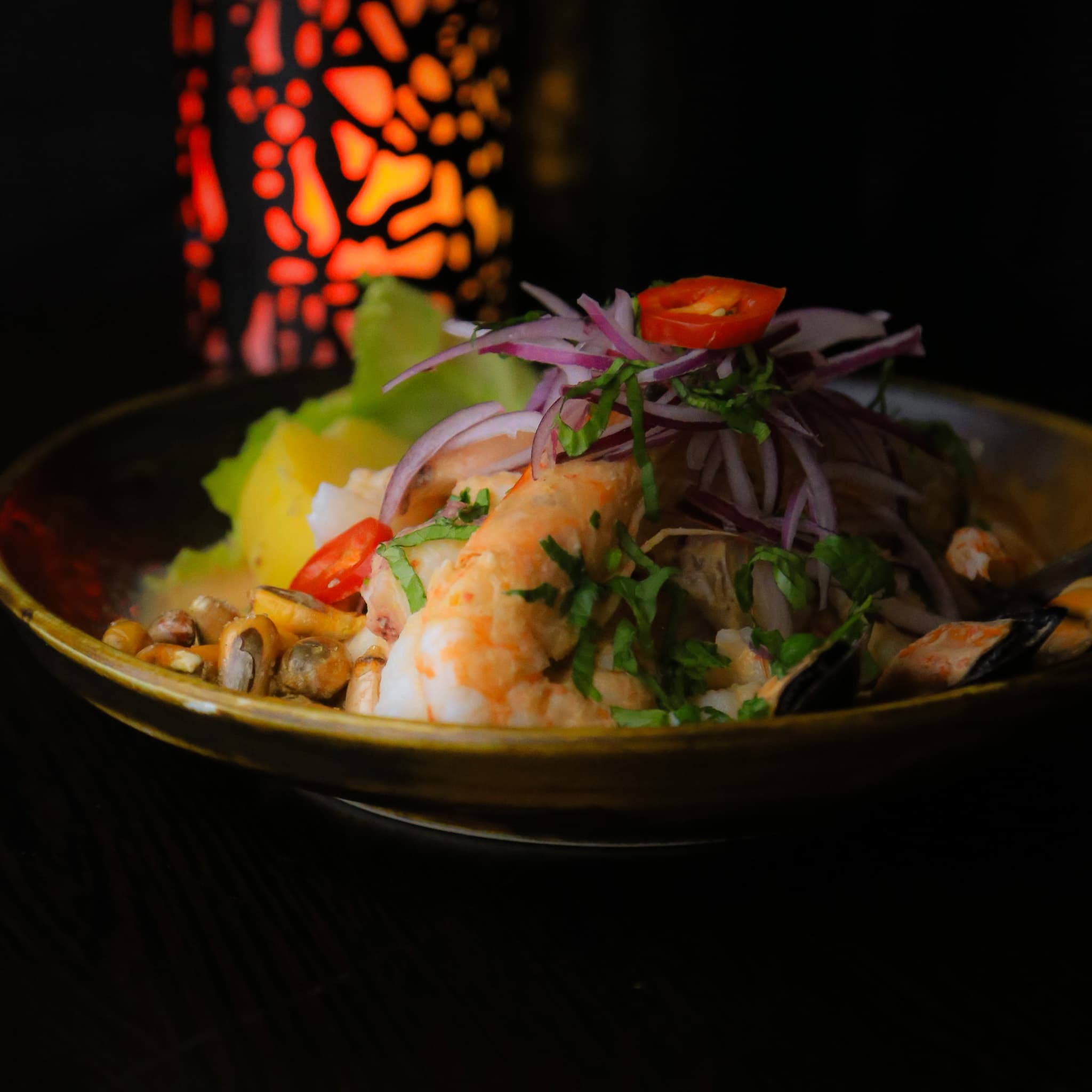 Atmosphere at Mi Peru restaurant in Darmstadt.